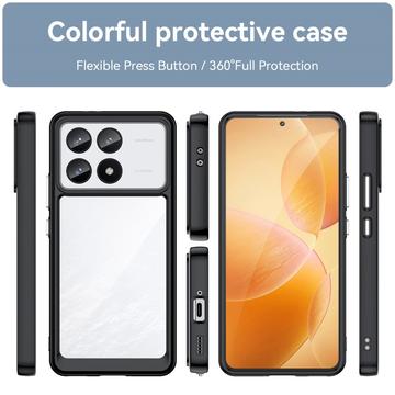 Xiaomi Redmi K70/K70 Pro/Poco F6 Pro Anti-Shock Hybrid Cover - Sort