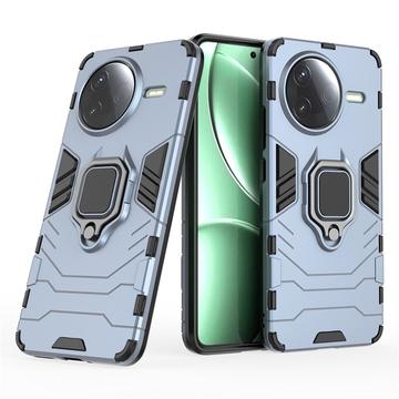 Xiaomi Redmi K80/Poco F7 Pro Hybrid Cover med Ring Holder - Blå