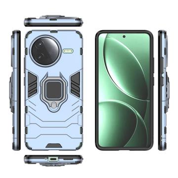 Xiaomi Redmi K80/Poco F7 Pro Hybrid Cover med Ring Holder - Blå