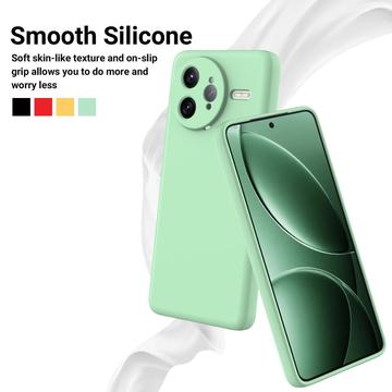Xiaomi Redmi K80 Pro/Poco F7 Ultra Flydende silikone cover med håndrem - grøn