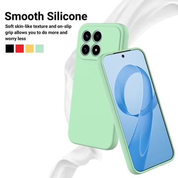 Xiaomi Redmi K90 Flydende silikone cover med håndrem - grøn