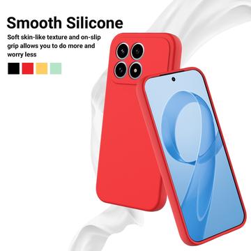 Xiaomi Redmi K90 Flydende silikone cover med håndrem - rød