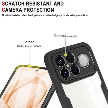 Xiaomi Redmi K90 Pro Max 360 Beskyttelse Cover - Sort / Klar