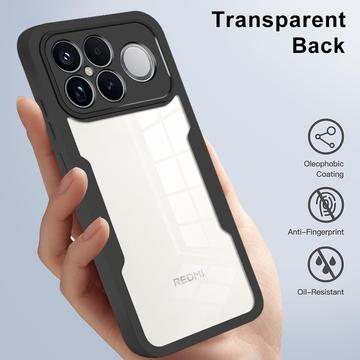 Xiaomi Redmi K90 Pro Max 360 Beskyttelse Cover - Sort / Klar