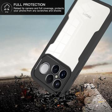 Xiaomi Redmi K90 Pro Max 360 Beskyttelse Cover - Sort / Klar