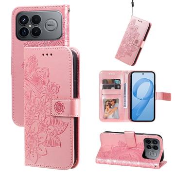 Xiaomi Redmi K90 Pro Max/Poco F8 Ultra Mandala Series Etui med Pung - Pink