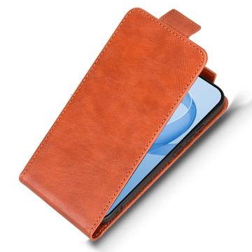 Xiaomi Redmi K90/Poco F8 Pro lodret flip-etui med stativ - Brun
