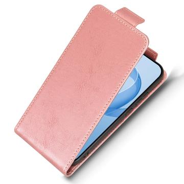 Xiaomi Redmi K90/Poco F8 Pro lodret flip-etui med stativ - rosaguld