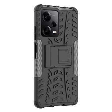 Xiaomi Redmi Note 12 Pro Anti-Slip Hybrid Cover med Stand - Sort