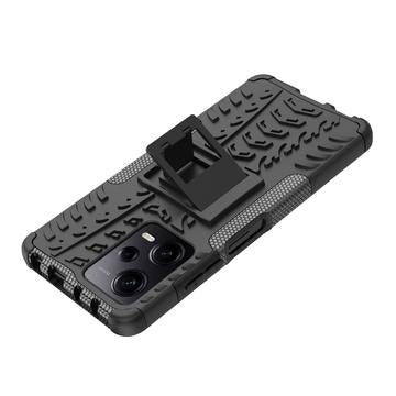 Xiaomi Redmi Note 12 Pro Anti-Slip Hybrid Cover med Stand - Sort