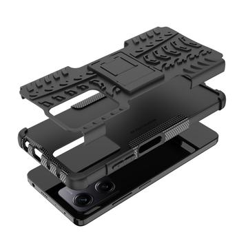Xiaomi Redmi Note 12 Pro Anti-Slip Hybrid Cover med Stand - Sort