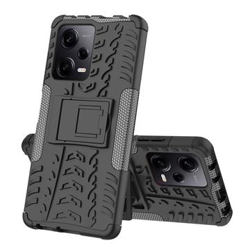 Xiaomi Redmi Note 12 Pro Anti-Slip Hybrid Cover med Stand - Sort