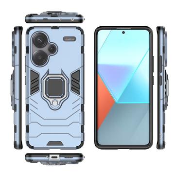 Xiaomi Redmi Note 13 Pro+ Hybrid Cover med Ring Holder - Blå