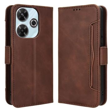 Xiaomi Redmi Note 13R/Redmi 13/Poco M6 4G Pung Cover med Kortholder - Brun