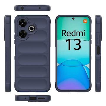 Xiaomi Redmi Note 13R/Redmi 13 5G Rugged TPU Cover - Mørkeblå