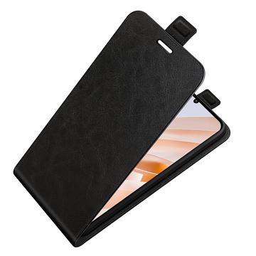 Xiaomi Redmi Note 13R/Redmi 13/Poco M6 4G Vertikal Flip Taske med Kortholder - Sort