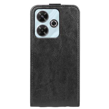 Xiaomi Redmi Note 13R/Redmi 13/Poco M6 4G Vertikal Flip Taske med Kortholder - Sort