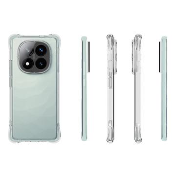 Xiaomi Redmi Note 14 Pro+ 5G Stødtæt TPU Cover - Gennemsigtig