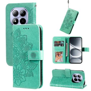 Xiaomi Redmi Note 15 Pro 5G Mandala Series Etui med Pung - Grøn