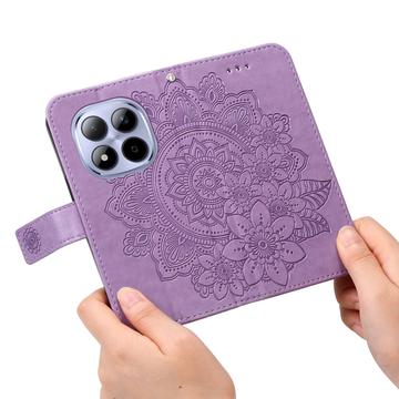 Xiaomi Redmi Note 15 Pro 5G Mandala Series Etui med Pung - Lilla