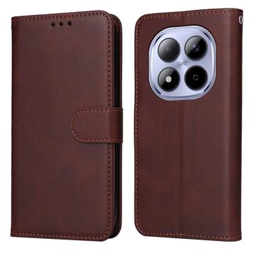 Xiaomi Redmi Note 15 Pro 5G Pung Etui med Stativ - Brun