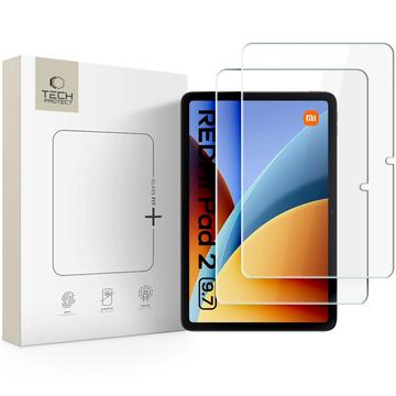 Xiaomi Redmi Pad 2 9.7 Tech-Protect Glass Fit+ Skærmbeskyttelse Hærdet Glas - 2 stk. - Klar