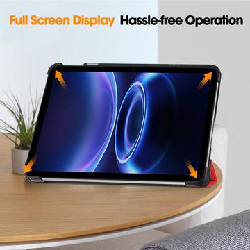 Xiaomi Redmi Pad 2 9.7 Tri-Fold Series Smart Folio-etui - rød