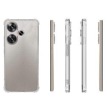 Xiaomi Redmi Turbo 3/Poco F6 Stødsikkert TPU Cover - Gennemsigtig