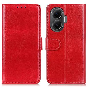 Xiaomi Redmi Turbo 4 Pro Pung Etui med Stativ - rød