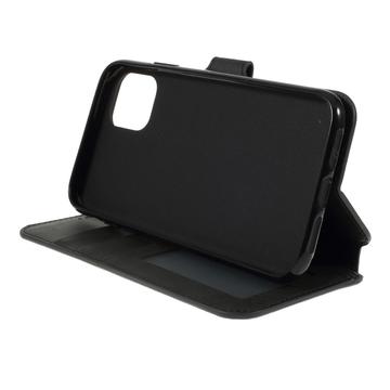 iPhone 11 Azns Pung Taske med Stativ - Sort