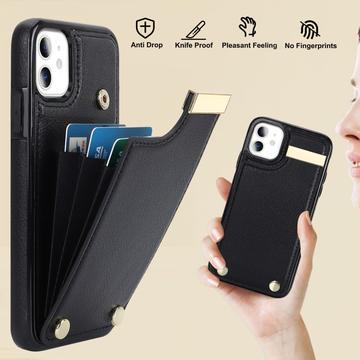 iPhone 11-cover med kortholder - sort
