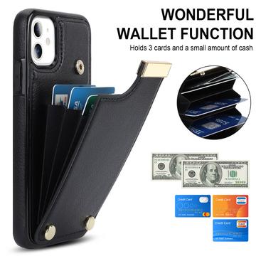 iPhone 11-cover med kortholder - sort