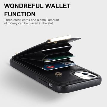 iPhone 11-cover med kortholder - sort