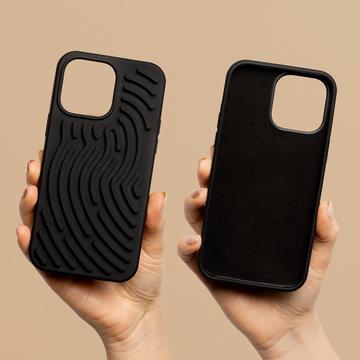 iPhone 11 DIY slange-silikone cover med farvede snore - sort