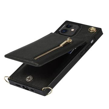 Mobilpung / Taske Cover med Snor til iPhone 11 - Sort