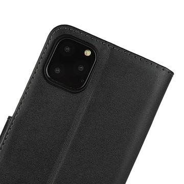 iPhone 11 Læder Pung med Stativ - Sort