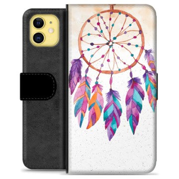 iPhone 11 Premium Flip Cover med Pung - Drømmefanger