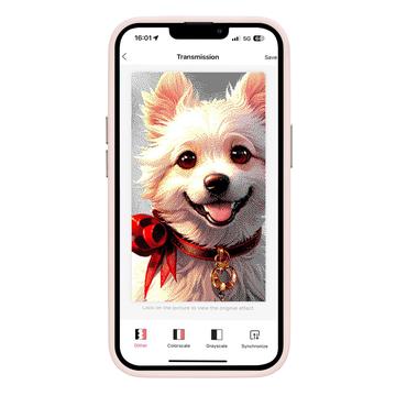iPhone 11 Pro Max InkZone DIY E-Ink NFC-etui - Pink