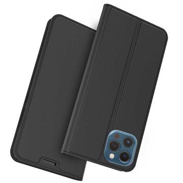 iPhone 11 Pro Max Slim Flip Cover med Kortholder - Sort