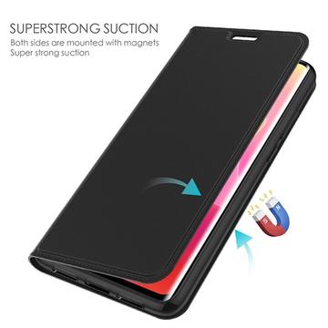 iPhone 11 Pro Max Slim Flip Cover med Kortholder - Sort