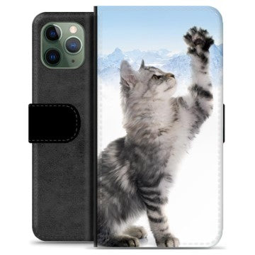 iPhone 11 Pro Premium Flip Cover med Pung - Kat