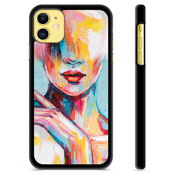 iPhone 11 Beskyttende Cover - Abstrakt Portræt