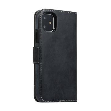iPhone 11 Vintage 2-i-1 Etui M. Aftageligt Cover - sort