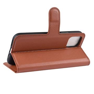 iPhone 11 Pung Taske med Magnetisk Lukning - Brun