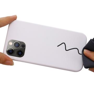 iPhone 12/12 Pro Liquid Silikone Cover - MagSafe Kompatibel - Hvid