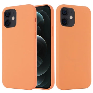 iPhone 12 Mini Liquid Silikone Cover - MagSafe Kompatibel - Orange