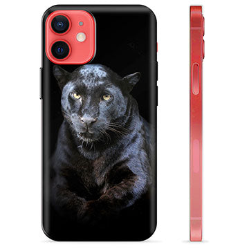 iPhone 12 mini TPU Cover - Sort Panter