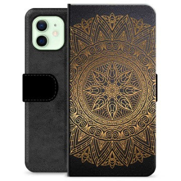 iPhone 12 Premium Flip Cover med Pung - Mandala