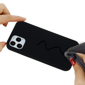 iPhone 12 Pro Max Liquid Silicone Cover - Sort