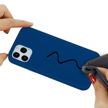 iPhone 12 Pro Max Liquid Silicone Cover - Mørkeblå